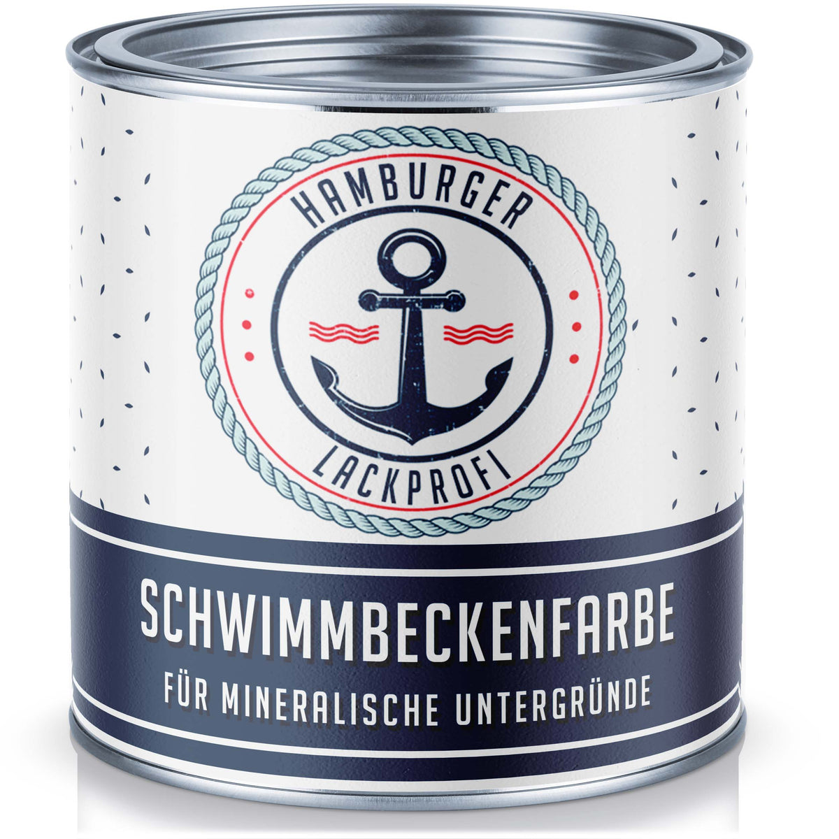 Hamburger Lack-Profi Schwimmbeckenfarbe - hochdeckende Poolfarbe - Hamburger Lack-Profi