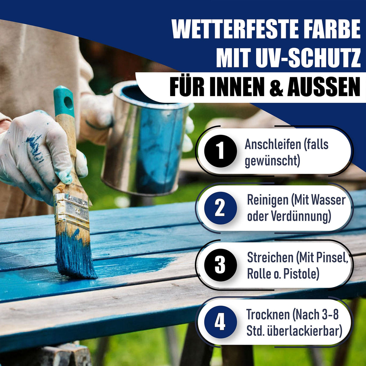 Hamburger Lack-Profi Buntlack - Robuster Kunstharzlack - Hamburger Lack-Profi