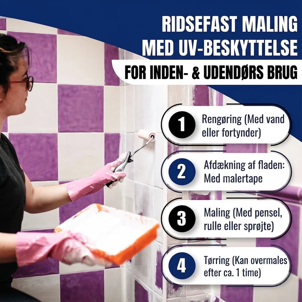 Hamburger Lack-Profi Fliesenlack Umbragrau RAL 7022 - hochdeckende Fliesenfarbe Grau - Hamburger Lack-Profi