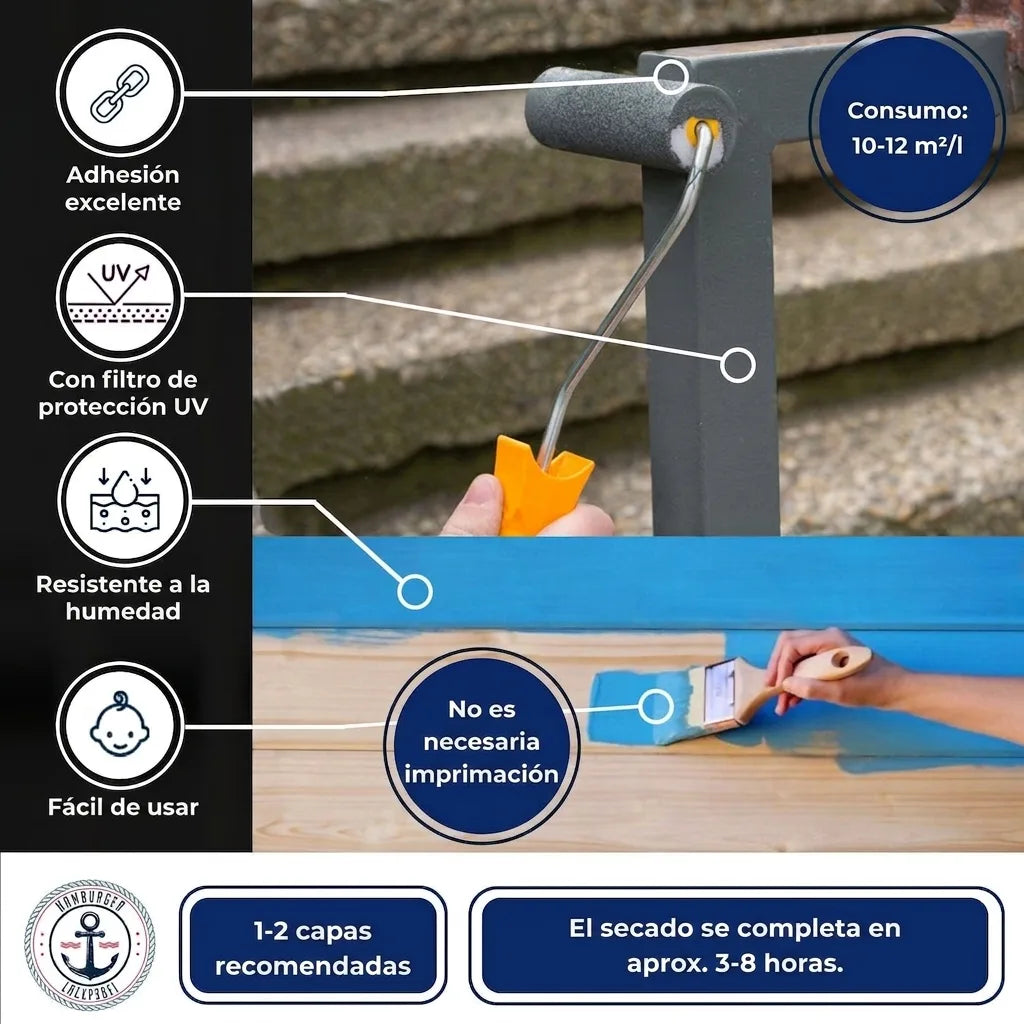 Kleurlak in Roodpaars RAL 4002 met schildersset (X300) - Hamburger Lack-Profi, Afbeelding 55