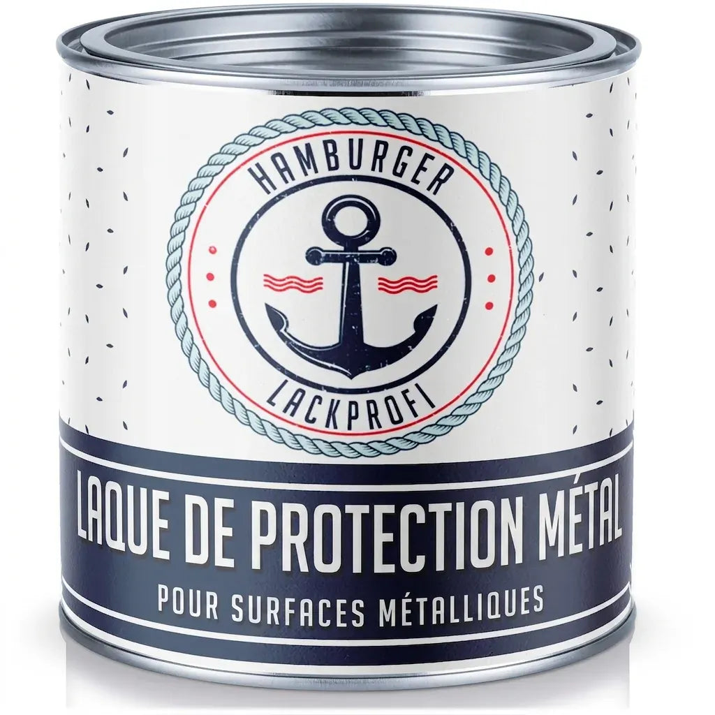 Metaalbeschermlak in Licht ivoorkleurig RAL 1015 met schildersset (X300) & verdunner (1 L) - Voordeelaanbod -30 % - Hamburger Lack-Profi