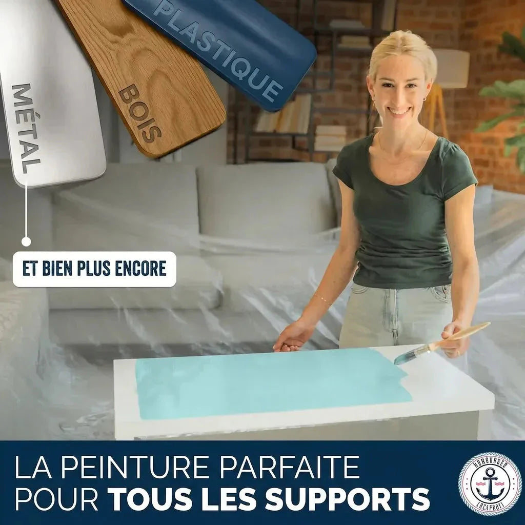 Möbelfarbe ohne Schleifen RAL 1024 Ockergelb - Möbellack Hamburger Lack-Profi - Hamburger Lack-Profi