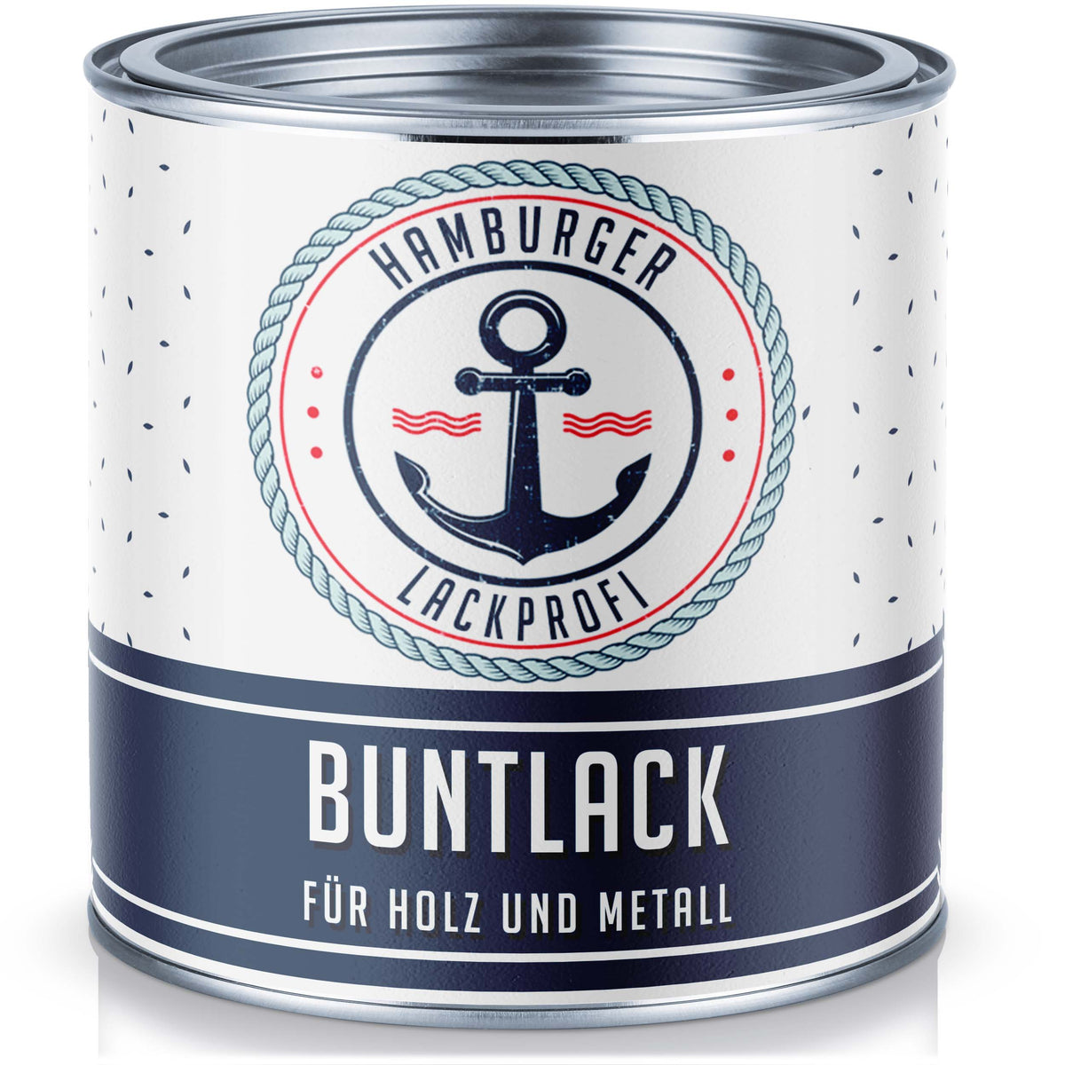 Hamburger Lack-Profi Buntlack in Violettblau RAL 5000 mit Lackierset (X300) & Verdünnung (1 L) - 30% Sparangebot