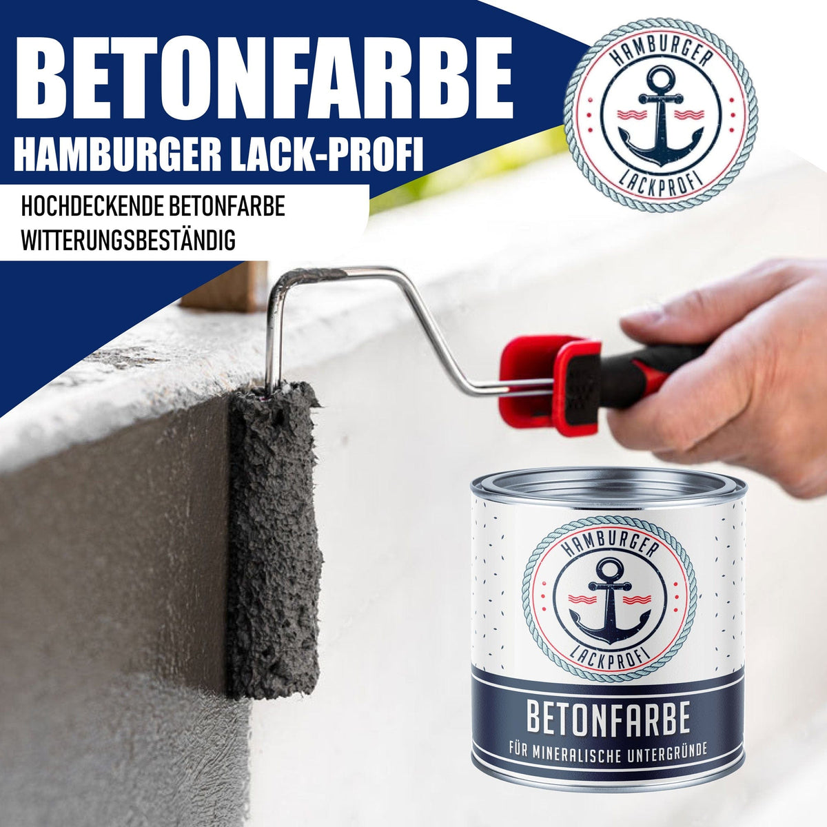 Betonverf Signaalgroen RAL 6032 - dekkende gevelverf - Hamburger Lack-Profi