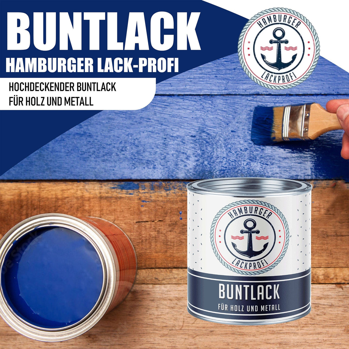 Kleurlak in Heidepaars RAL 4003 met schildersset (X300) - Hamburger Lack-Profi, Afbeelding 2