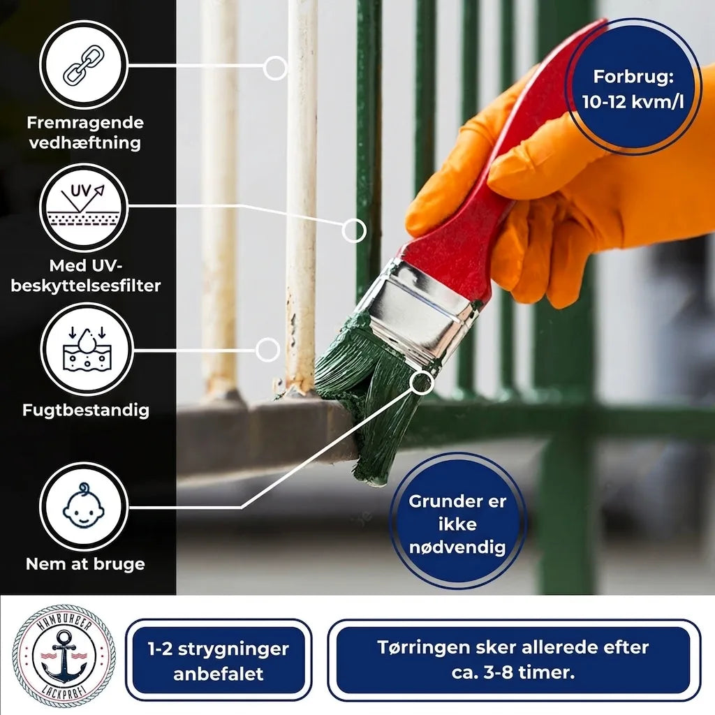 Hamburger Lack-Profi Metallschutzlack Melonengelb RAL 1028 - abriebbeständig & schlagfest - Hamburger Lack-Profi