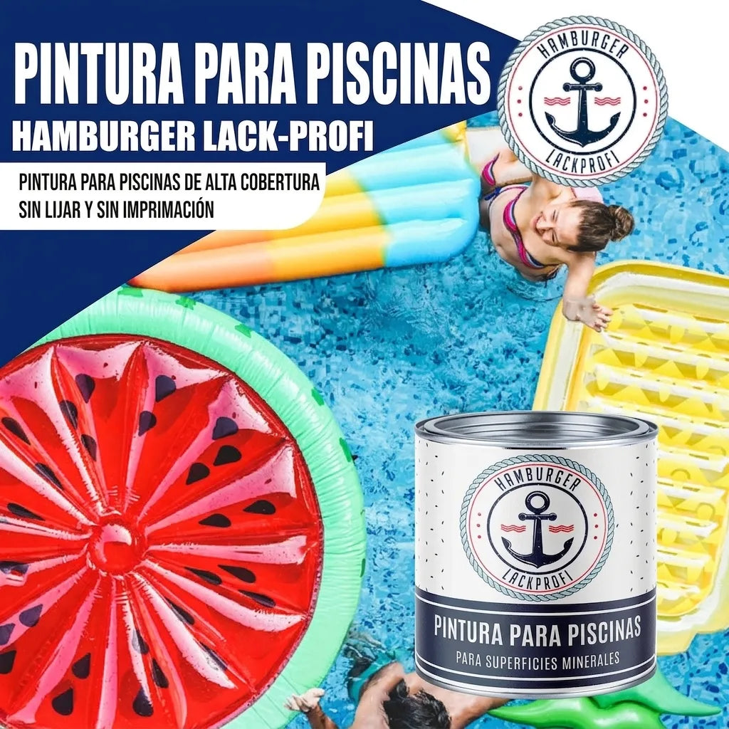 Zwembadverf Groengrijs RAL 7009 - Dekkende zwembadverf - Hamburger Lack-Profi, Afbeelding 17