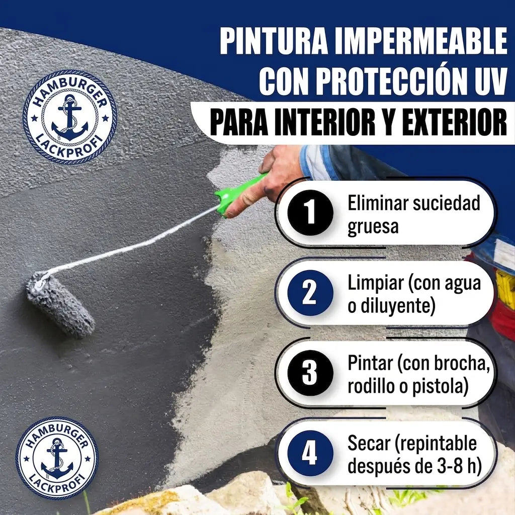 Betonverf Zuiver groen RAL 6037 met schildersset (X300) - Hamburger Lack-Profi, Afbeelding 34