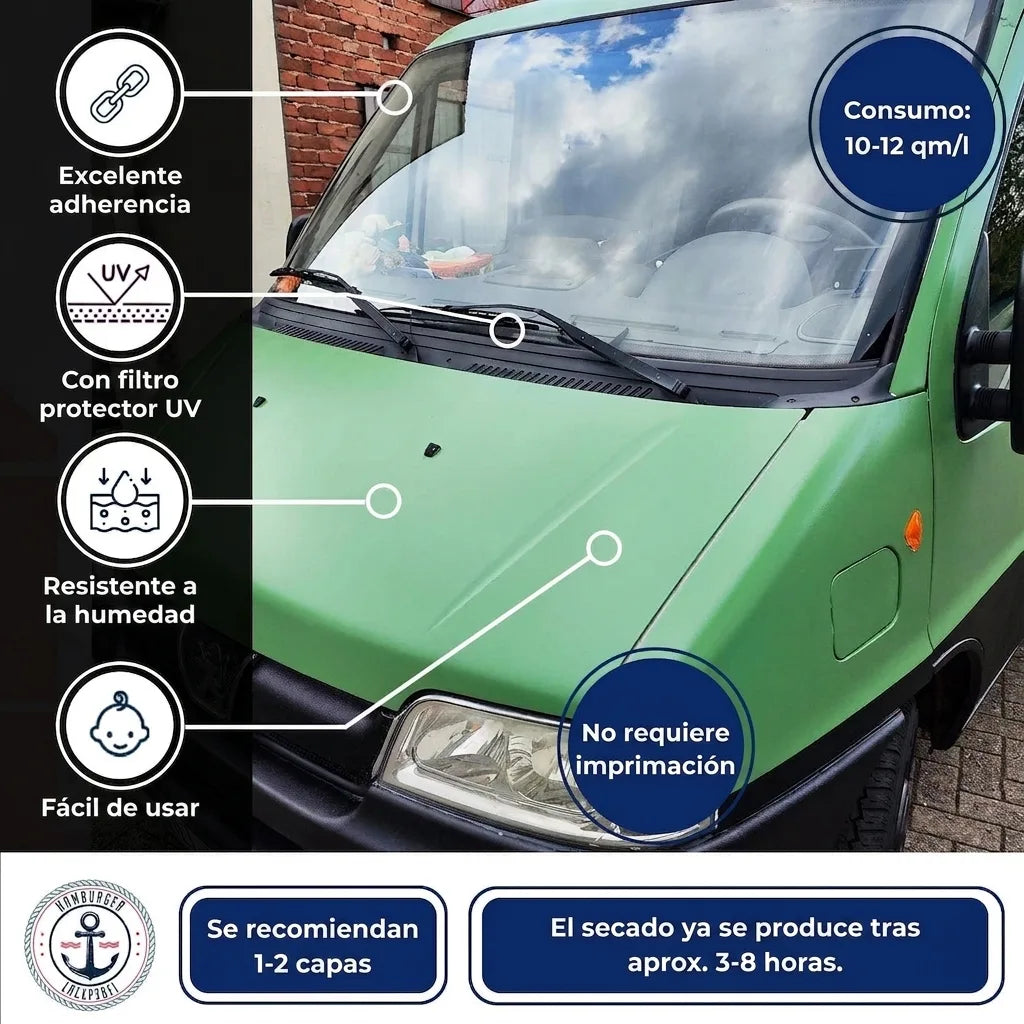 2K Autolak in Leembruin RAL 8003 met schildersset (X300) - Hamburger Lack-Profi, Afbeelding 57