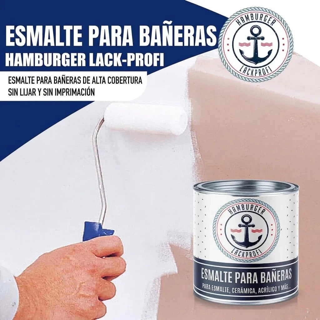 Hamburger Lack-Profi Badewannenlack Hamburger Lack-Profi 2K Badewannenlack Graubeige RAL 1019 - Glänzend / Seidenmatt / Matt