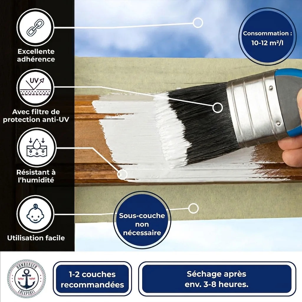 PU Holzschutzfarbe RAL 3011 Braunrot - Wetterschutzfarbe - Hamburger Lack-Profi