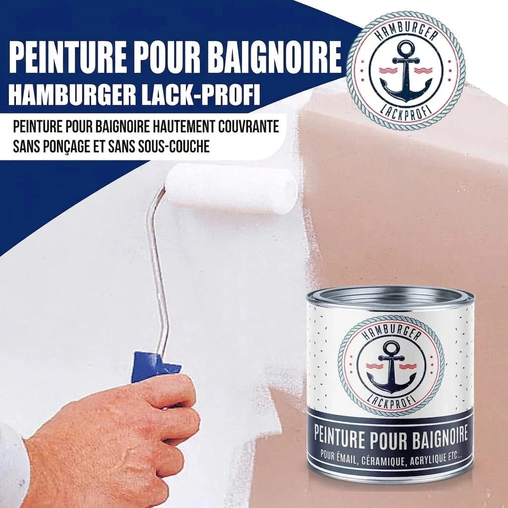 Hamburger Lack-Profi Badewannenlack Hamburger Lack-Profi 2K Badewannenlack Ockergelb RAL 1024 - Glänzend / Seidenmatt / Matt