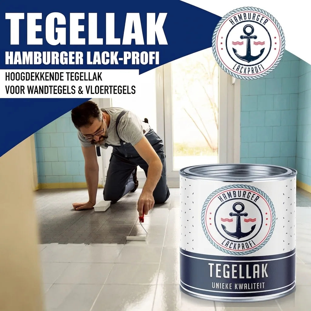 Hamburger Lack-Profi Fliesenlack Beigebraun RAL 8024 - hochdeckende Fliesenfarbe Braun - Hamburger Lack-Profi
