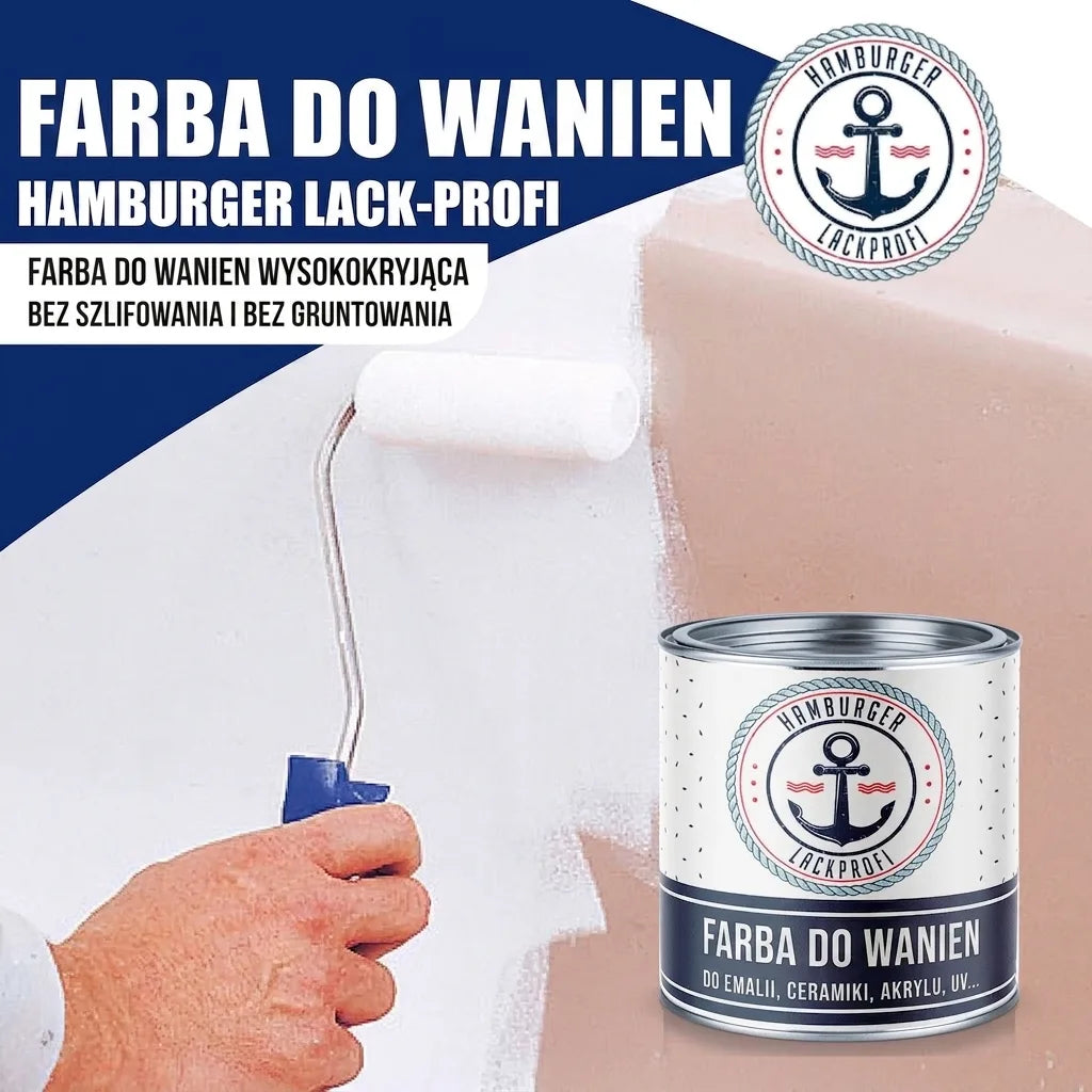 Hamburger Lack-Profi 2K Badewannenlack Sandgelb RAL 1002 - Glänzend / Seidenmatt / Matt - Hamburger Lack-Profi