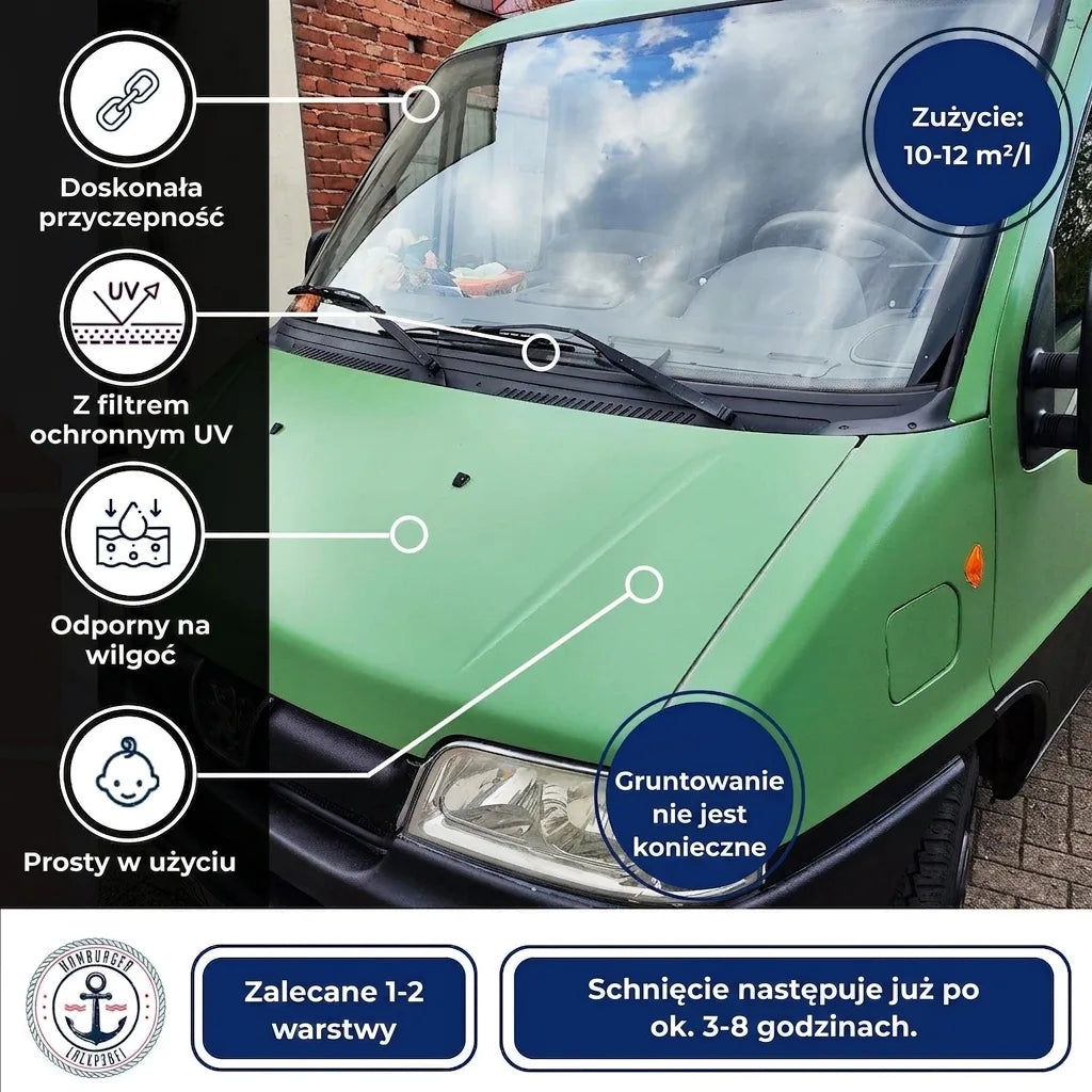2K Autolak Platinagrijs RAL 7036 - dekkend & roestwerend - Hamburger Lack-Profi