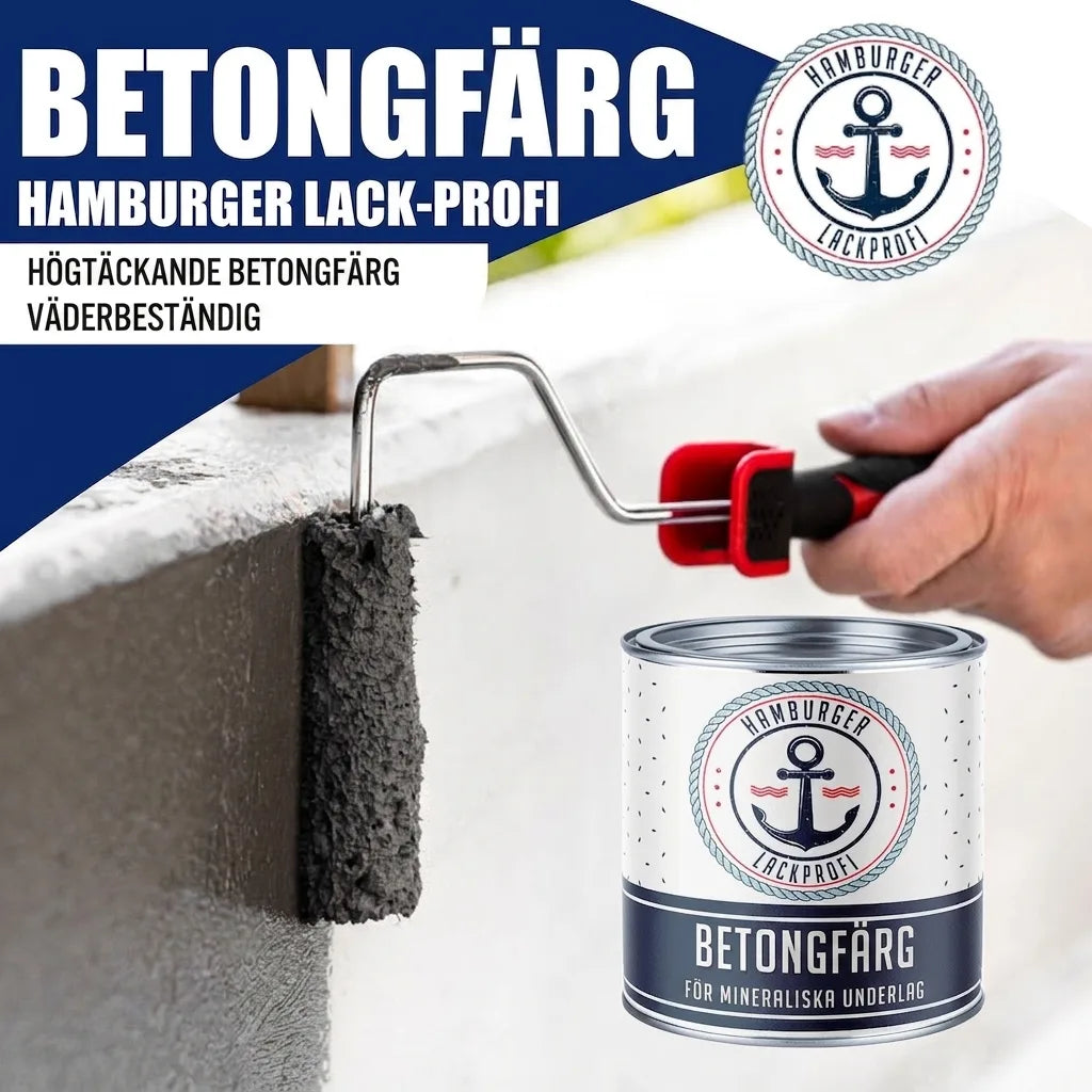 Betonverf Oriëntrood RAL 3031 met schildersset (X300) - Hamburger Lack-Profi