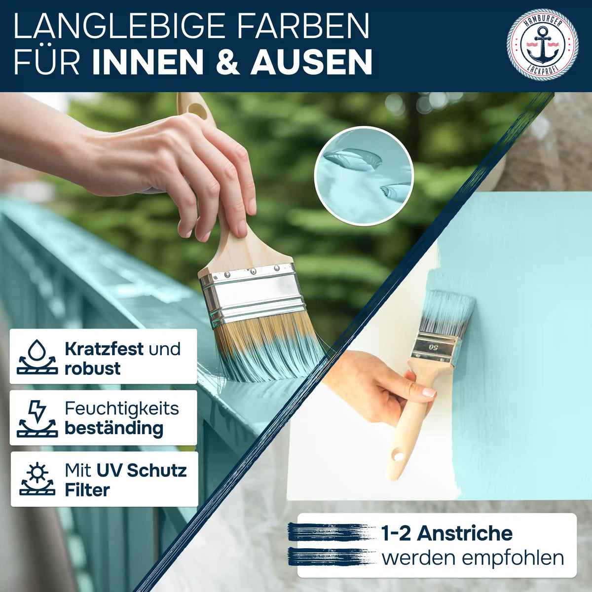 Möbelfarbe ohne Schleifen RAL 1003 Signalgelb - Möbellack Hamburger Lack-Profi - Hamburger Lack-Profi