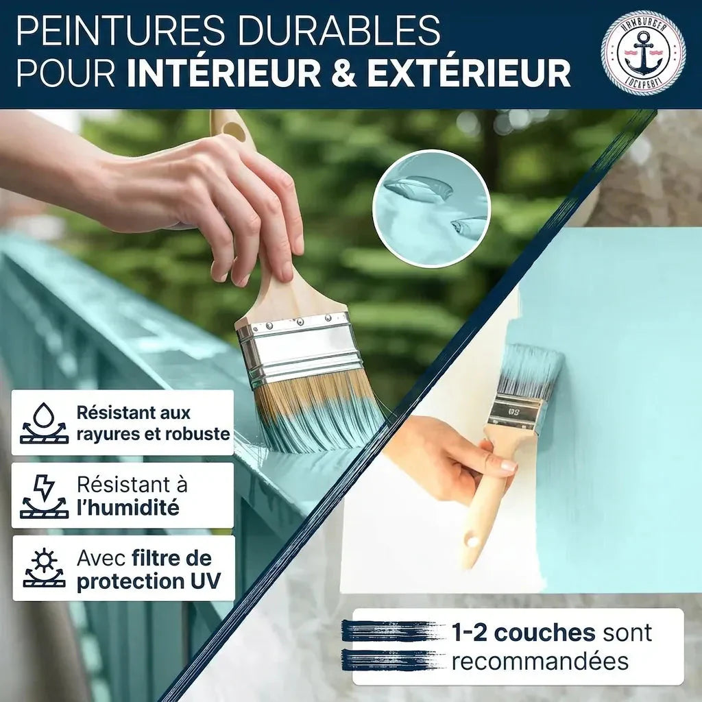 Meubelverf zonder schuren RAL 9018 Papyruswit - Meubellak Hamburger Lack-Profi