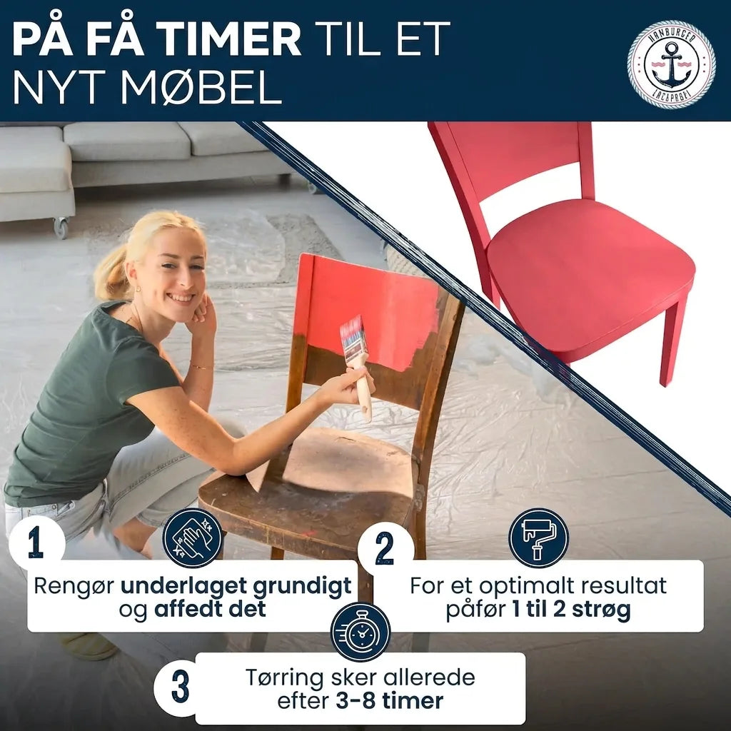 Möbelfarbe ohne Schleifen RAL 7016 Anthrazitgrau - Möbellack Hamburger Lack-Profi - Hamburger Lack-Profi
