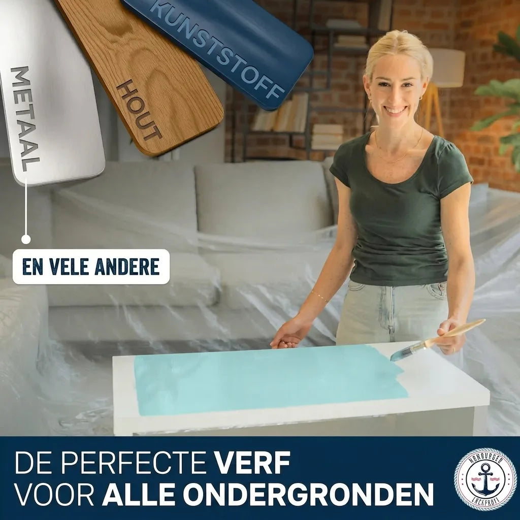 Meubelverf zonder schuren RAL 8012 Roodbruin - Meubellak Hamburger Lack-Profi